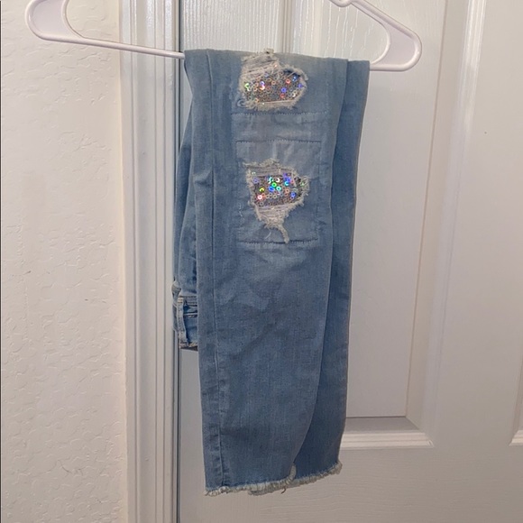 Abercrombie Kids pull-on jean leggings - Picture 2 of 3